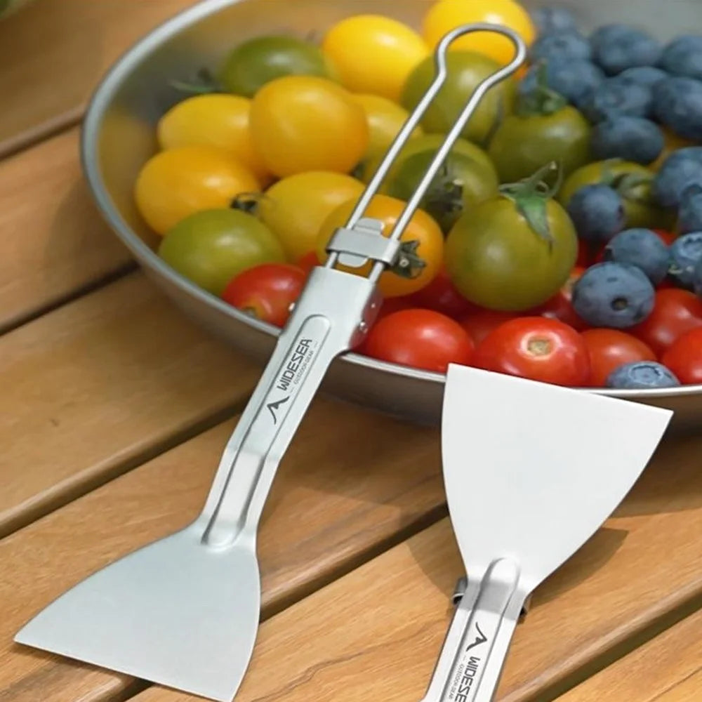WIDESEA WSTT-118 Outdoor Camping Pure Titanium Foldable Spatula Ultralight Shovel Cookware - 2