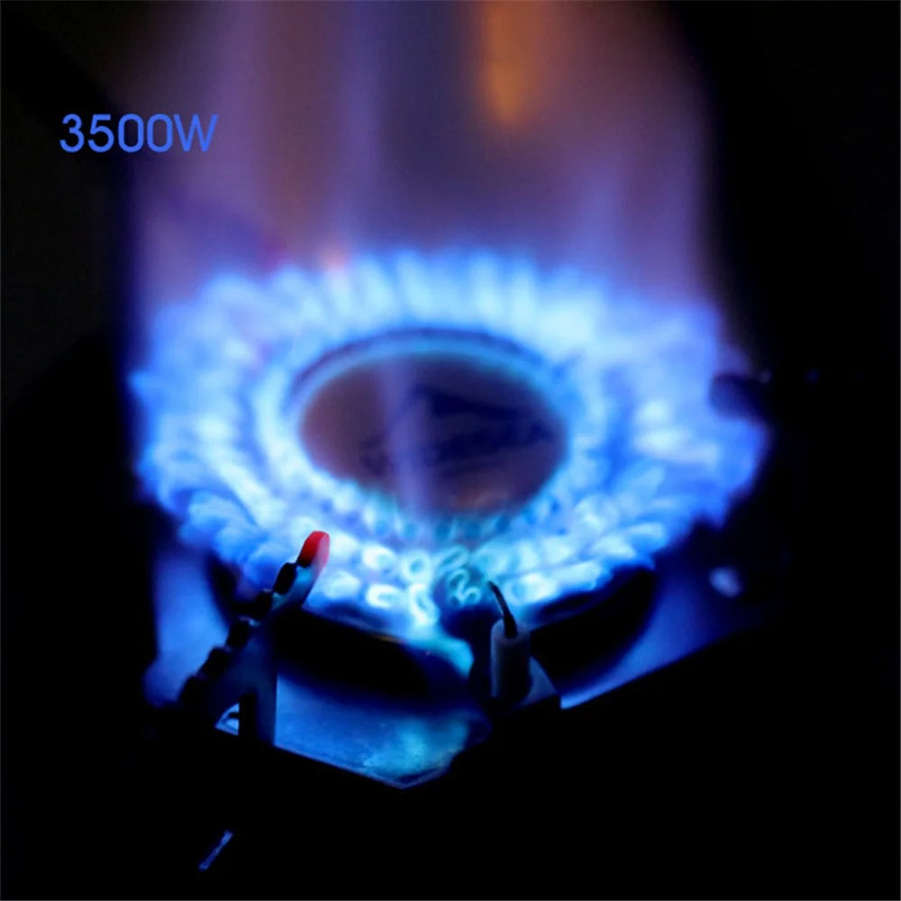WIDESEA Portable Camping Stove Burner Windproof Folding Lightweight Stove for Outdoor Hiking Cooking - wss-201 For Flat Gas Tank - 5