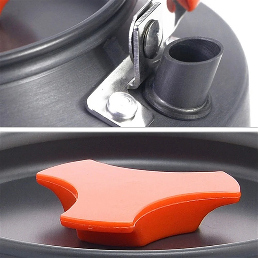 WIDESEA WSKT-11R 1.1L Camping Teapot Camp Water Cooking Tool Family BBQ Hiking Kettle (BPA-free, No FDA Certification) - 7