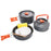 WIDESEA WSC-203J Suitable for 2-3 People Aluminum Camping Cookware Set Lightweight Outdoor Picnic Boiling Pot Teapot Frying Pan (BPA-free, No FDA Certified) - Grey/Orange - 1