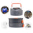 WIDESEA WSC-203J Suitable for 2-3 People Aluminum Camping Cookware Set Lightweight Outdoor Picnic Boiling Pot Teapot Frying Pan (BPA-free, No FDA Certified) - Grey/Orange - 5