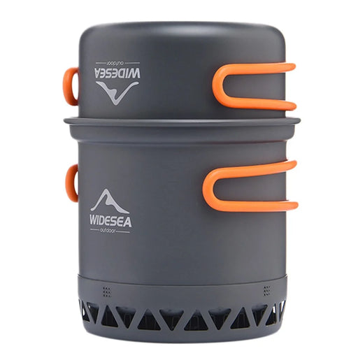 WIDESEA WSC-105 Camping Cookware Energy-gathering Ring Bottom Lightweight Pot for Backpacking Outdoor BBQ Hiking Picnic (BPA-free, No FDA Certified) - 1