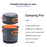WIDESEA WSC-105 Camping Cookware Energy-gathering Ring Bottom Lightweight Pot for Backpacking Outdoor BBQ Hiking Picnic (BPA-free, No FDA Certified) - 4