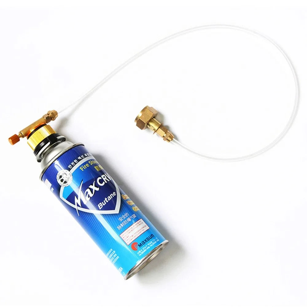 WSS-701 Outdoor Camping Stove Gas Tank Refill Converter Russian Valve Connector Gas Refill Extension Pipe - 2