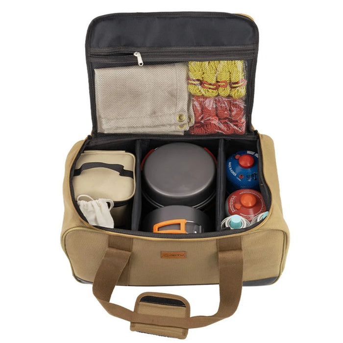 AOTU AT6925 Camping Large Capacity Storage Bag Gas Tank Stove Pot Canvas Carrying Bag for Outdoor Picnic - 6