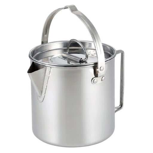 AOTU 1.2L Camping Coffee Pot Tea Kettle 430 Stainless Steel Hiking Pot for Outdoor Hiking Picnic (No FDA Certified, BPA-Free) - 1