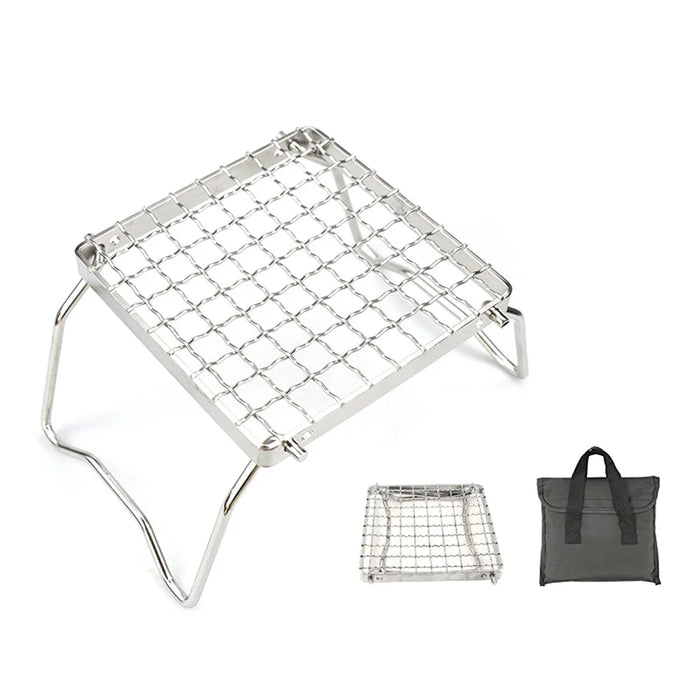 AOTU Outdoor 304 Stainless Steel Gas Stove Folding Bracket Portable Barbecue Stove Net Grill Rack - 1
