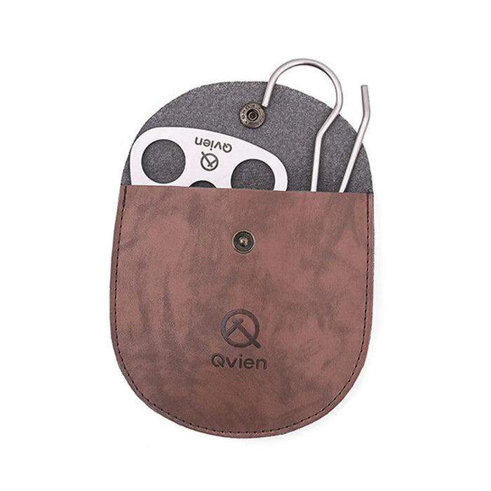 QVIEN QV-V01 Camping Tripod Board Stainless Steel Campire Support Plate with Hook Chain Turn Branches into Campfire Tripod - 2