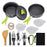 AOTU AT6385-3 Cookware Set for 1-2 People, Oxidized Aluminum Alloy Pot Pan with Utensils (BPA-free, No FDA Certified) - 1