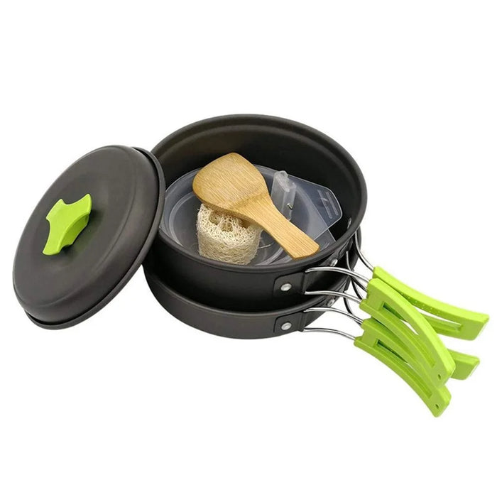 AOTU AT6385-3 Cookware Set for 1-2 People, Oxidized Aluminum Alloy Pot Pan with Utensils (BPA-free, No FDA Certified) - 6