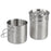 HALIN Multifunction 304 Stainless Steel Pot Set Outdoor Cooking Kettle Pan Camping Cookware Teapot (BPA-free, No FDA Certified) - 3