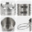 HALIN Multifunction 304 Stainless Steel Pot Set Outdoor Cooking Kettle Pan Camping Cookware Teapot (BPA-free, No FDA Certified) - 5