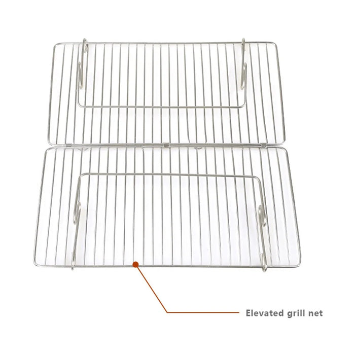 HALIN Camping Burning Stove Potable Folding Stainless Steel Backpacking BBQ Grill for Picnic (BPA-Free, No FDA Certified) - 5