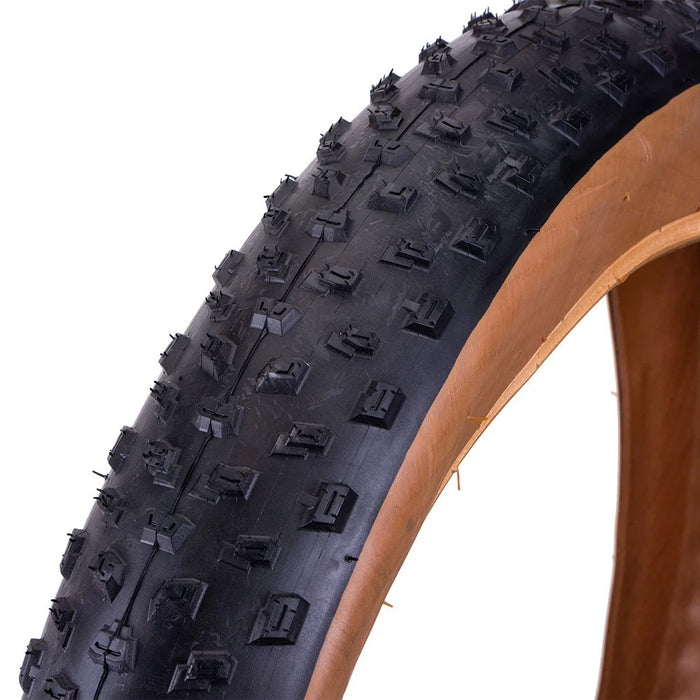 20x3 Inch 30PSI Snowmobile ATV Car Anti-slip Rubber Wheel Exterior Tire - Yellow+Black - 2