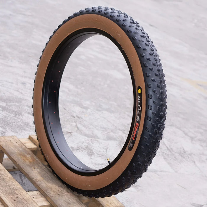 20x3 Inch 30PSI Snowmobile ATV Car Anti-slip Rubber Wheel Exterior Tire - Yellow+Black - 5