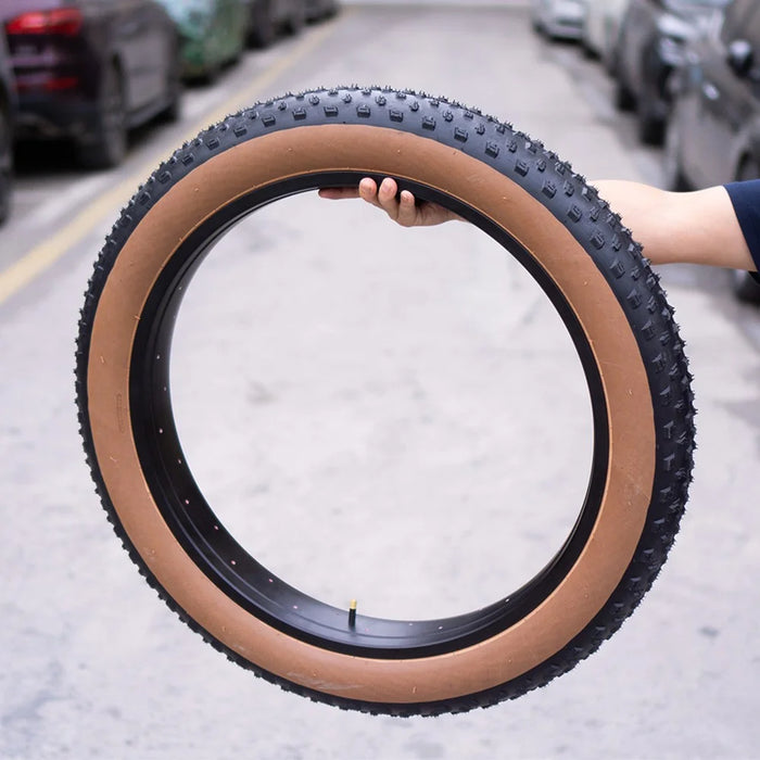 20x3 Inch 30PSI Snowmobile ATV Car Anti-slip Rubber Wheel Exterior Tire - Yellow+Black - 6