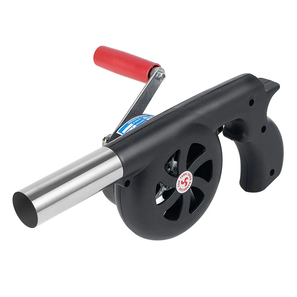 Large Size Barbecue Fire Burning Manual Air Blower Picnic Camping Stove Wind Blow Tool - 1