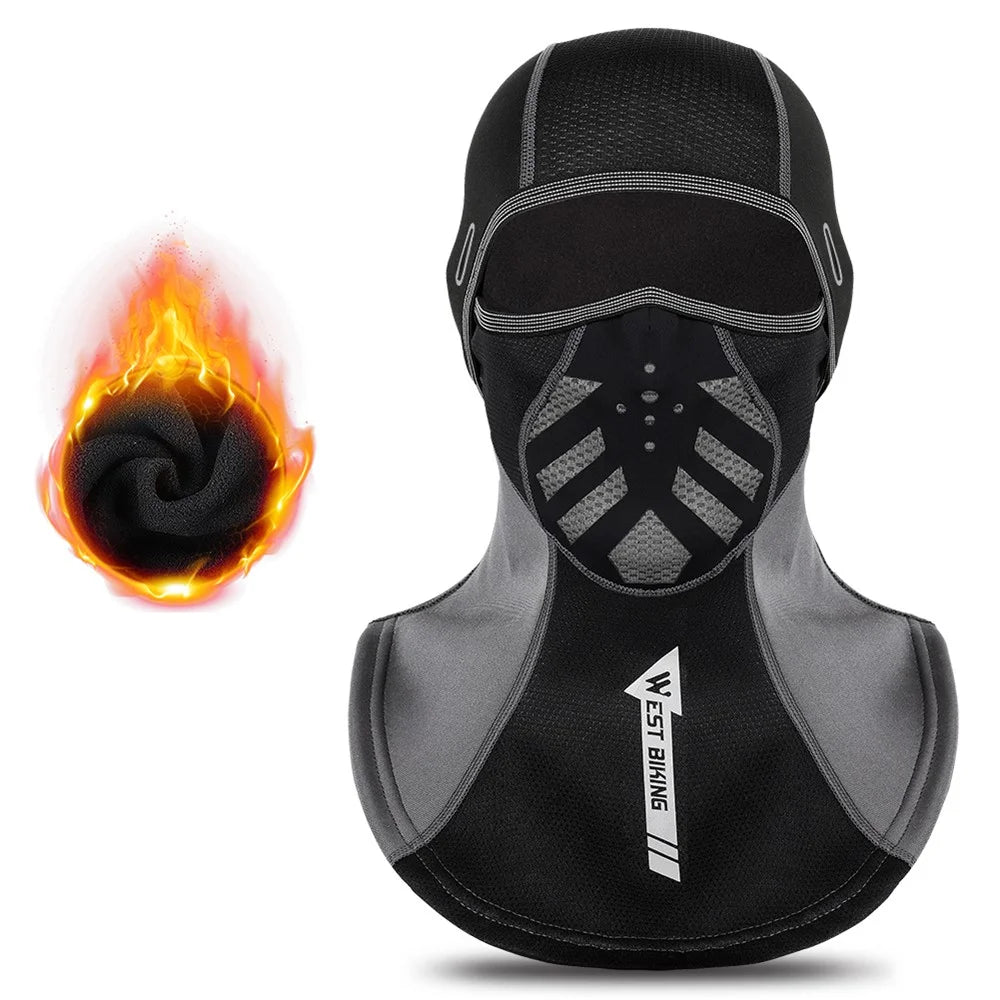 WEST BIKING Windproof Ski Balaclava Thermal Full Face Hood for Motorcycle Skiing Snowboarding Cycling - 1