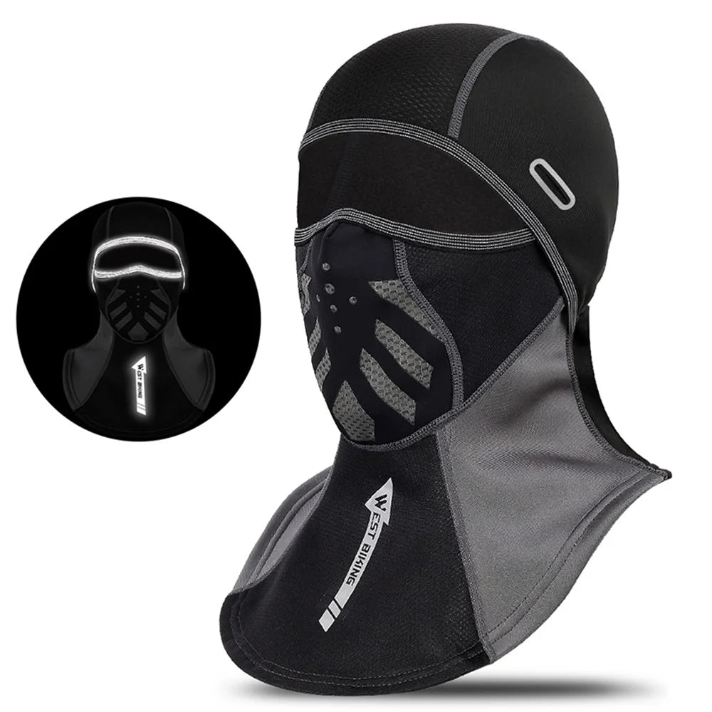 WEST BIKING Windproof Ski Balaclava Thermal Full Face Hood for Motorcycle Skiing Snowboarding Cycling - 3