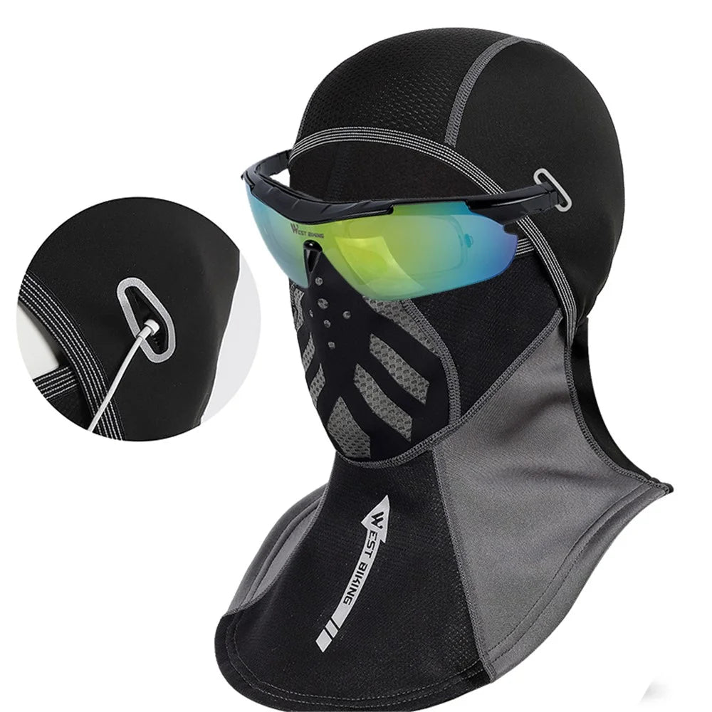 WEST BIKING Windproof Ski Balaclava Thermal Full Face Hood for Motorcycle Skiing Snowboarding Cycling - 4