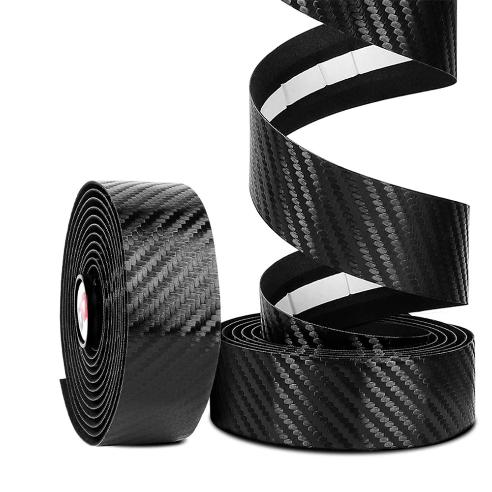 WEST BIKING Cycling MTB Bicycle Bike Handlebar Tape Superior Grip Wrap with Bar Plugs - Black - 2
