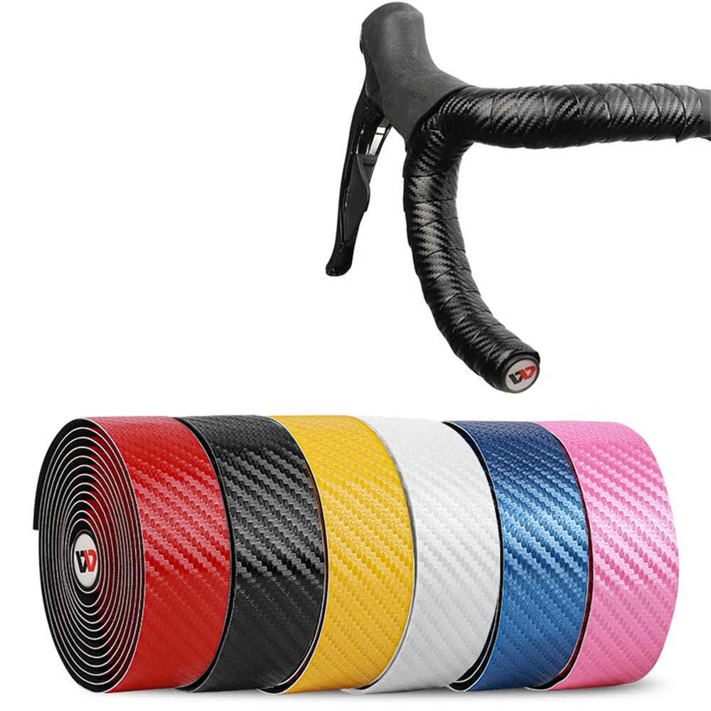 WEST BIKING Cycling MTB Bicycle Bike Handlebar Tape Superior Grip Wrap with Bar Plugs - Black - 3