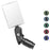 WEST BIKING USB Rechargeable Handlebar Mirror 360° Rotation Adjustable Rearview Mirror with LED Light - Rectangle - 1