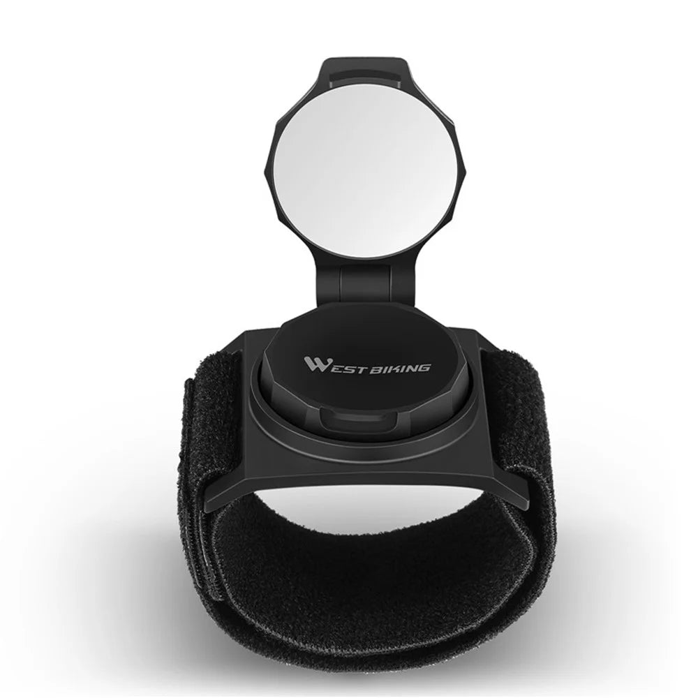 WEST BIKING 360 Degree Rotating Bicycle Cycling Wrist Band Rear View Mirror - 6
