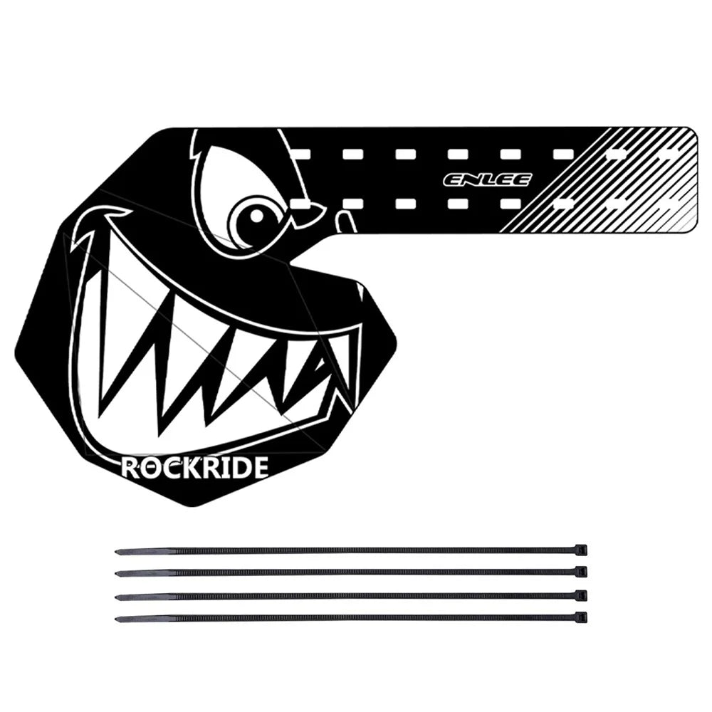 ENLEE E22103 Graffiti Mountain Bicycle Rear Derailleur Protector Cover with Cable Ties - Style A - 1
