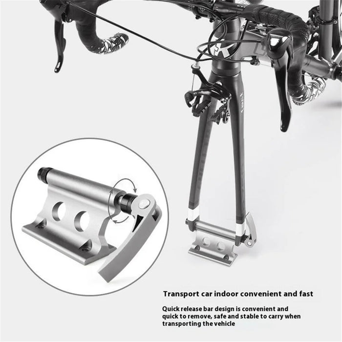 Aluminum Alloy Bicycle Holder Wall Mount Hanging Hook, Load Bearing Capacity: 60kg - Black - 3