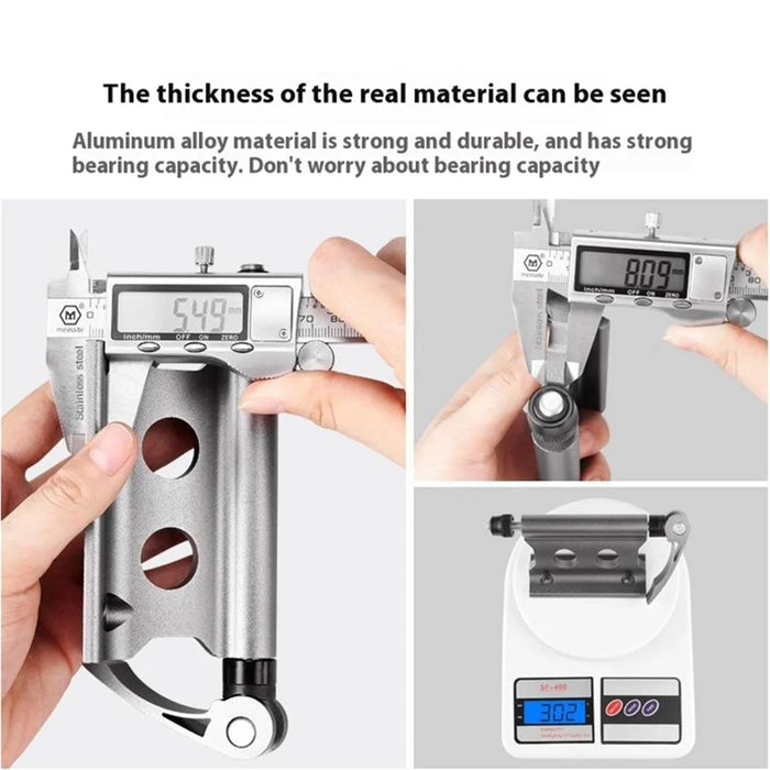 Aluminum Alloy Bicycle Holder Wall Mount Hanging Hook, Load Bearing Capacity: 60kg - Black - 4