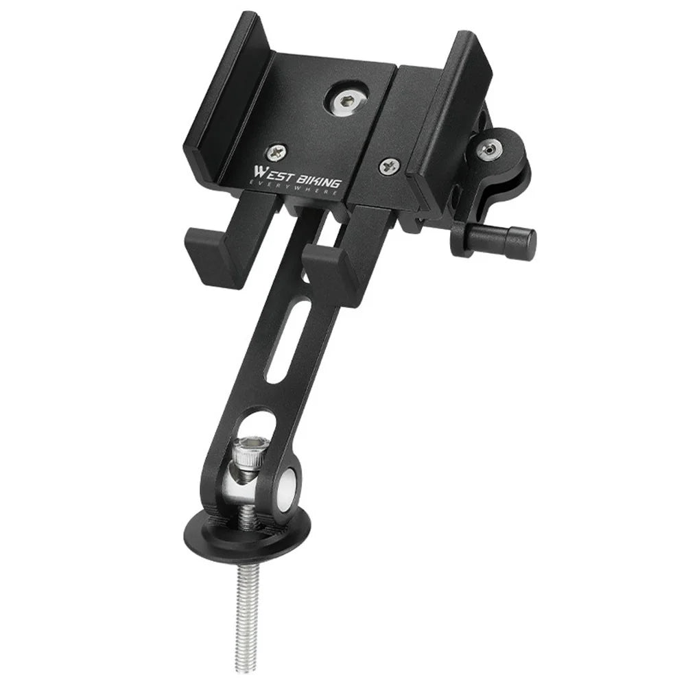 WEST BIKING YP0715080 Bike Aluminum Alloy Phone Holder Mount Cycling Bicycle GPS Bracket - 1