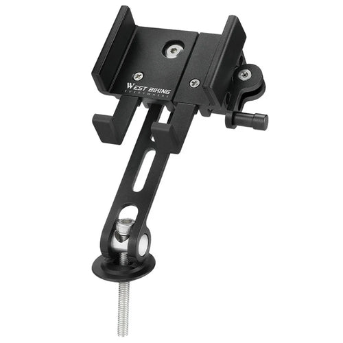 WEST BIKING YP0715080 Bike Aluminum Alloy Phone Holder Mount Cycling Bicycle GPS Bracket - 1