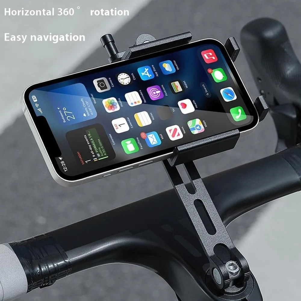 WEST BIKING YP0715080 Bike Aluminum Alloy Phone Holder Mount Cycling Bicycle GPS Bracket - 4