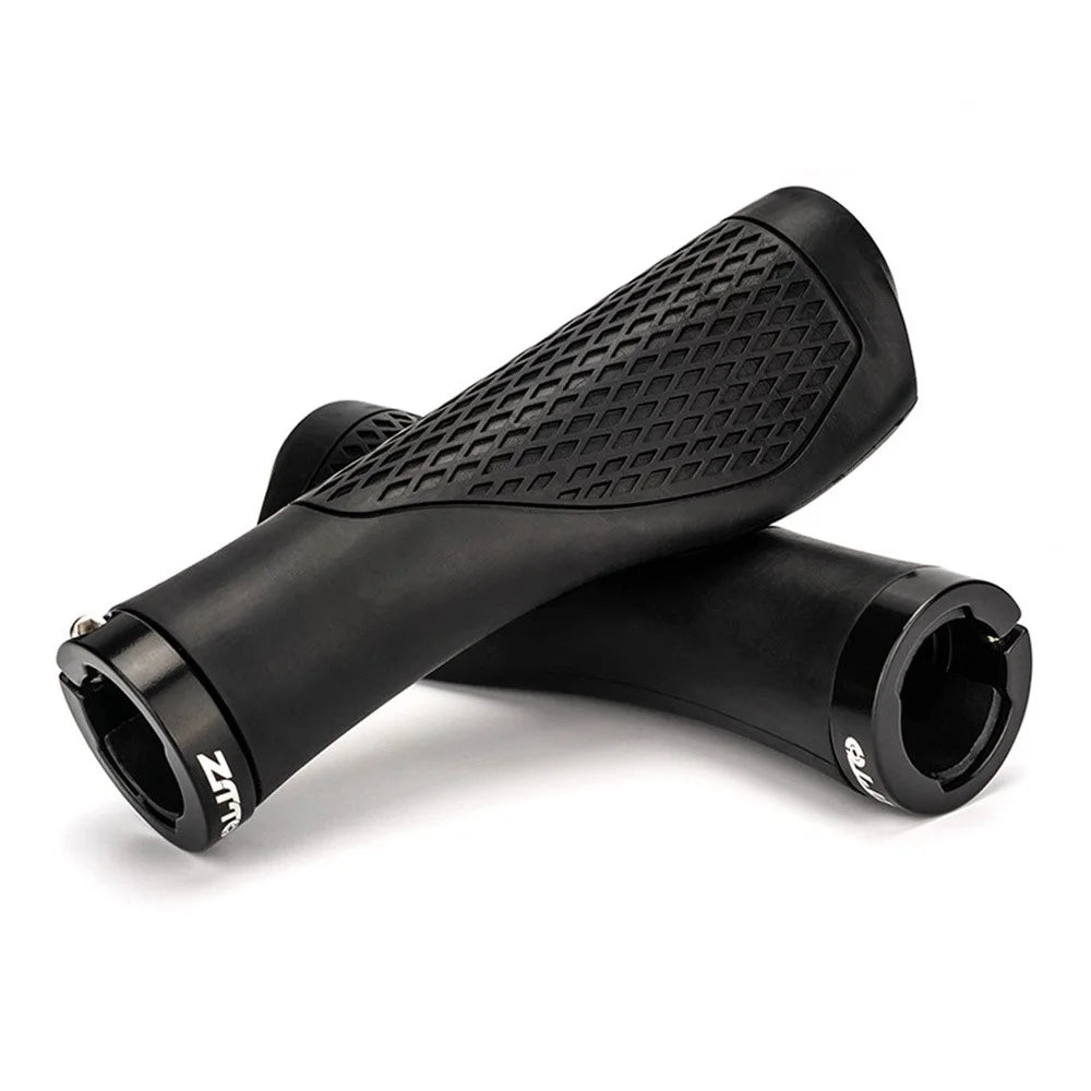 ZTTO AG32 Shock-Absorbing Bicycle Handlebar Grips Rubber Anti-Slip Bike Handle Cover - Black - 3