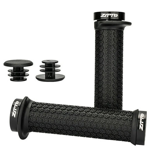 ZTTO AG34 1 Pair Non-Slip Rubber Bike Handlebar Grips Bicycle Handle Cover - Black - 1