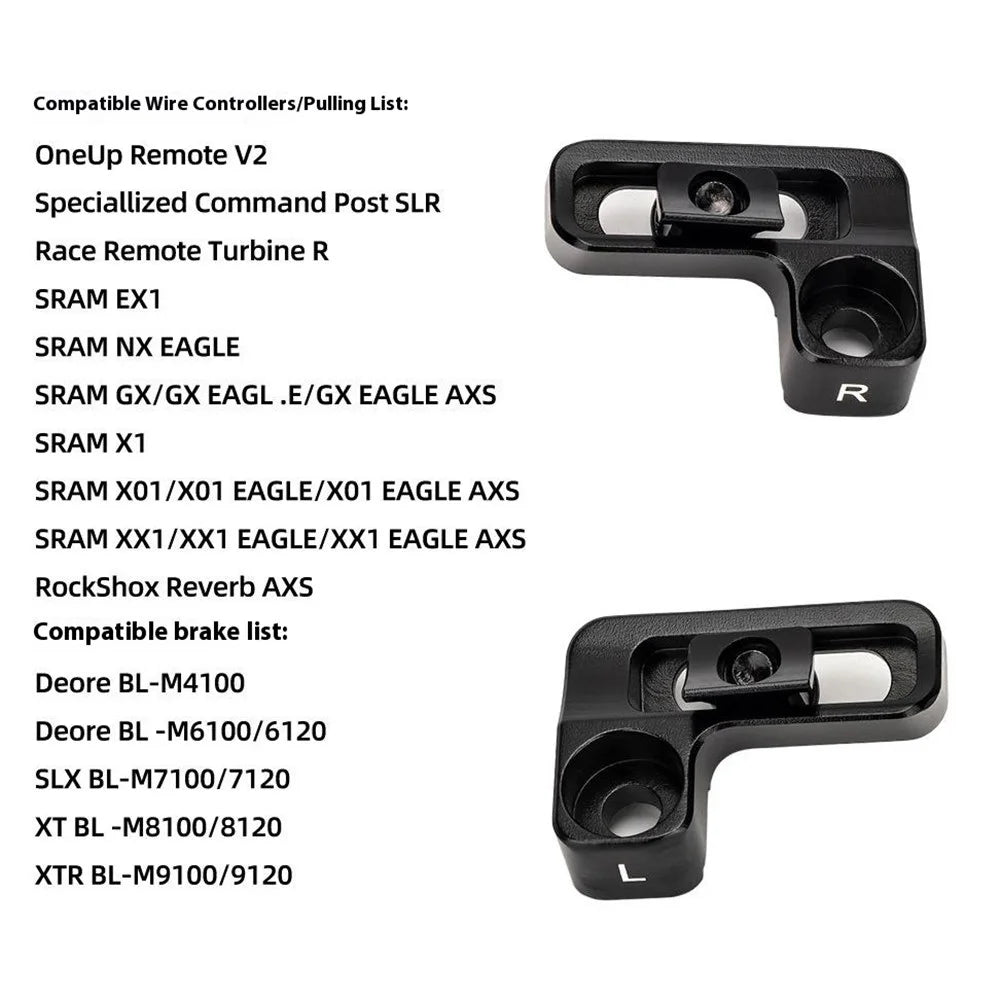 ZTTO M81X Bike Handlebar Brake Adapter for Shimano XTR BL-M9100 / Deore XT BL-M8100 / SLX BL-M7100 Mounting Shifter Bracket - Right - 6