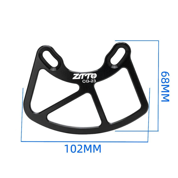 ZTTO Alloy MTB Bike Chain Guide Bicycle Chain Guard 22T-46T Chainring Protector - CG23 Black - 6