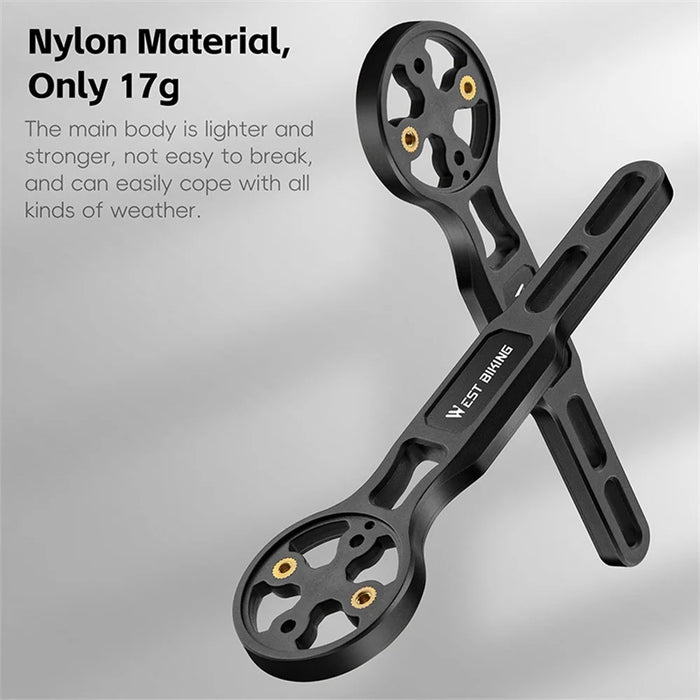 WEST BIKING YP0719405 Bicycle Computer Extension Bracket Bike Integrated Handlebar Speedometer Headlight Holder - 6