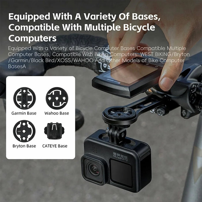 WEST BIKING YP0715082 Bicycle Computer Bracket for 10th Gen TCR / PCR Bike Speedometer Holder, Extended Version - 6