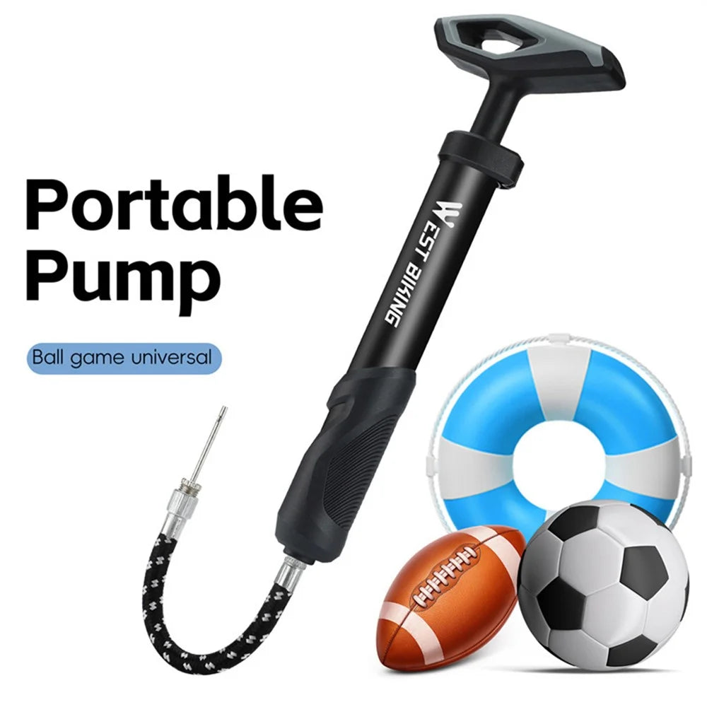 WEST BIKING YP0711183 Portable Basketball Football Inflator Swimming Ring Inflatable Toy Air Pump - Black - 2