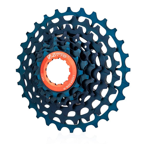 ZTTO 7 Speed Folding Bike Cassette 11-28T Steel + Aluminum Ultra Light Bicycle Freewheel - Dark Blue - 1