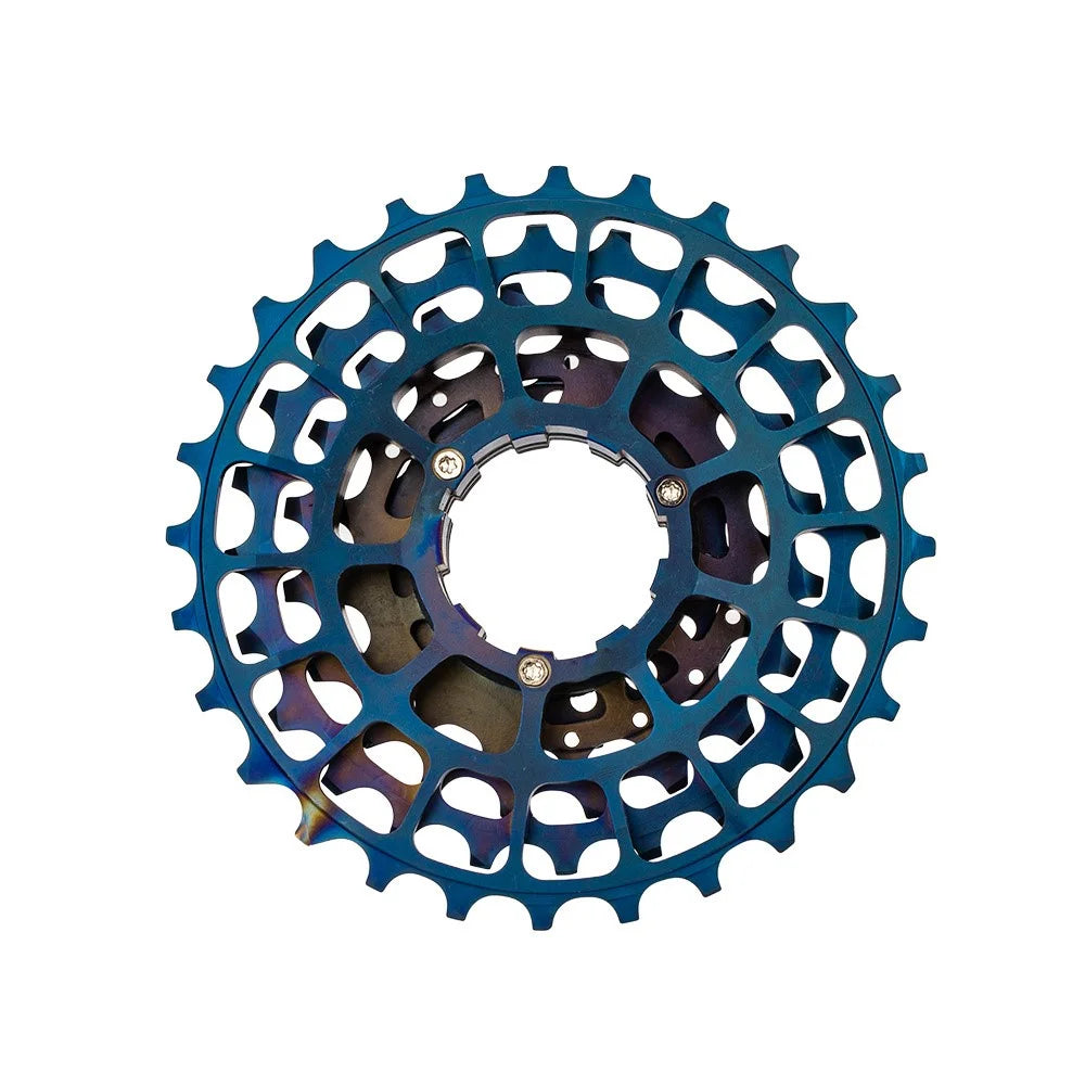 ZTTO 7 Speed Folding Bike Cassette 11-28T Steel + Aluminum Ultra Light Bicycle Freewheel - Dark Blue - 5