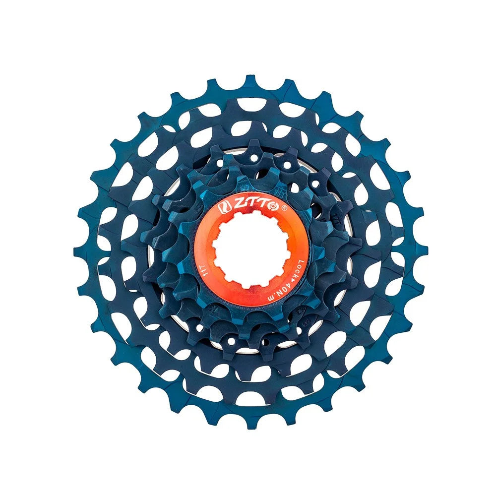 ZTTO 7 Speed Folding Bike Cassette 11-28T Steel + Aluminum Ultra Light Bicycle Freewheel - Dark Blue - 6