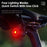 WEST BIKING YP0701449 Bike Cycling Tail Light 4 Modes Bicycle Smart Sensing Warning Lamp - 4