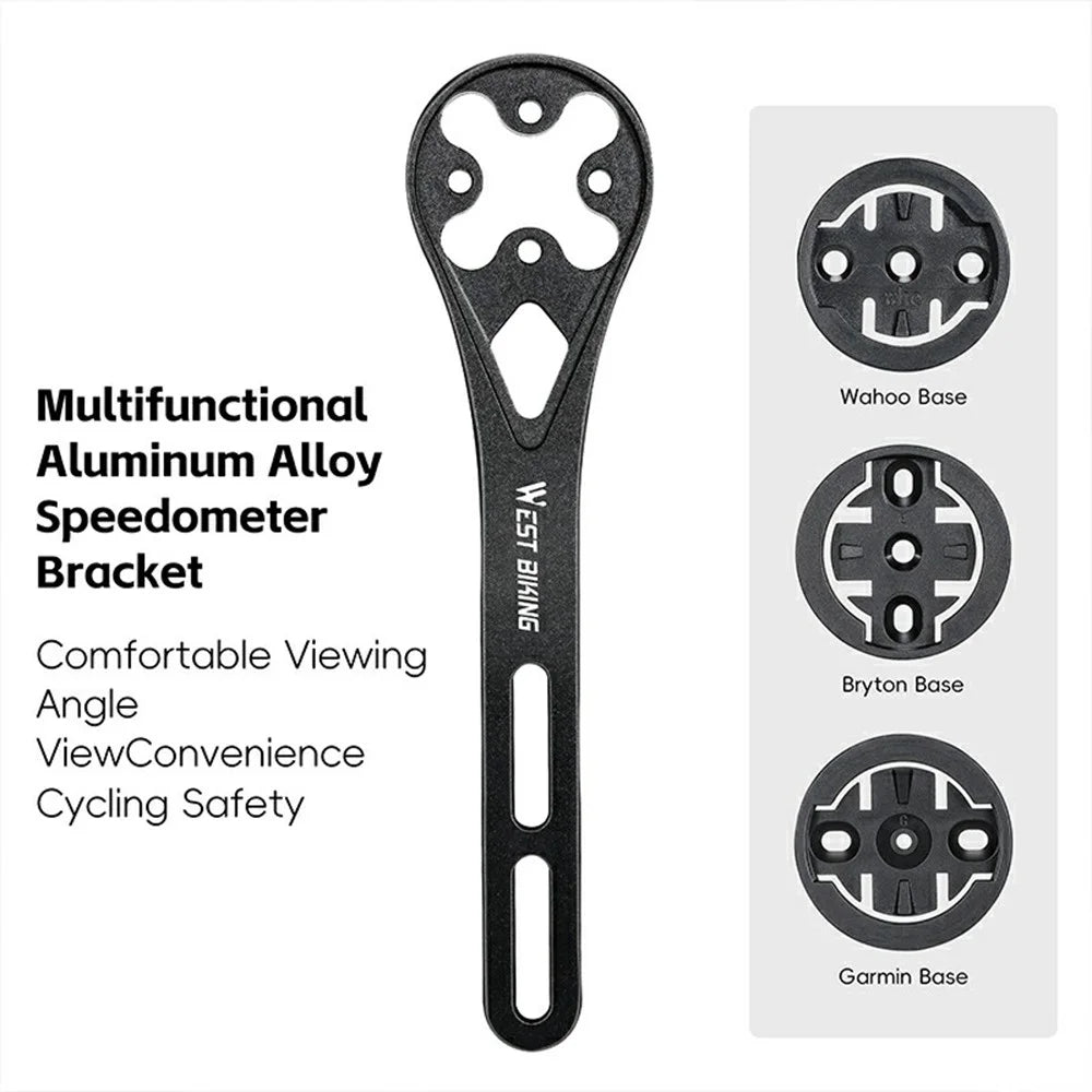 WEST BIKING YP0719400 Aluminum Alloy Bicycle Computer Mount Extension Bracket - 2