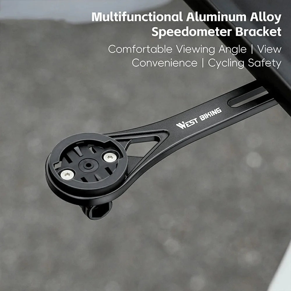 WEST BIKING YP0719400 Aluminum Alloy Bicycle Computer Mount Extension Bracket - 3