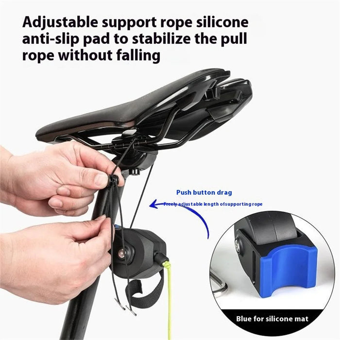 08DA0010 1 Set Bicycle Tow Rope Parent-Child Bike Trailer Rope Pull Traction Strap - 2