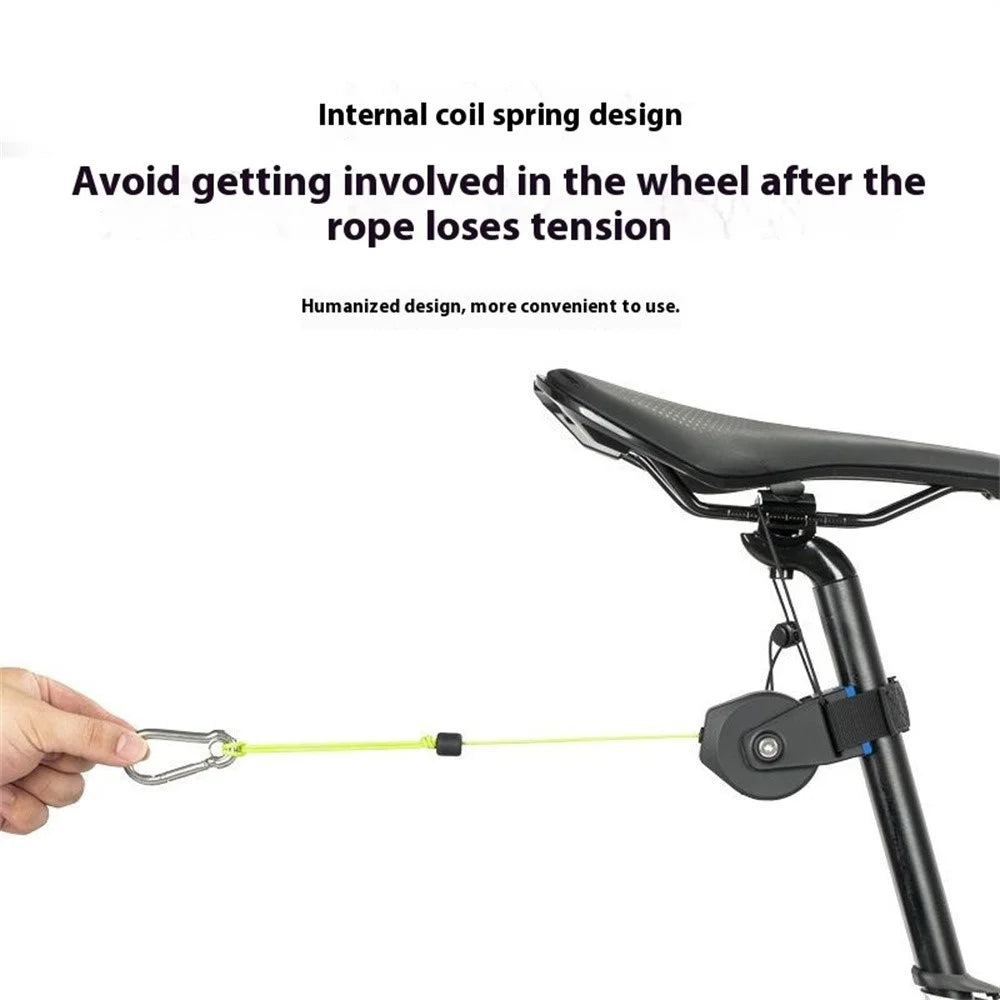 08DA0010 1 Set Bicycle Tow Rope Parent-Child Bike Trailer Rope Pull Traction Strap - 3