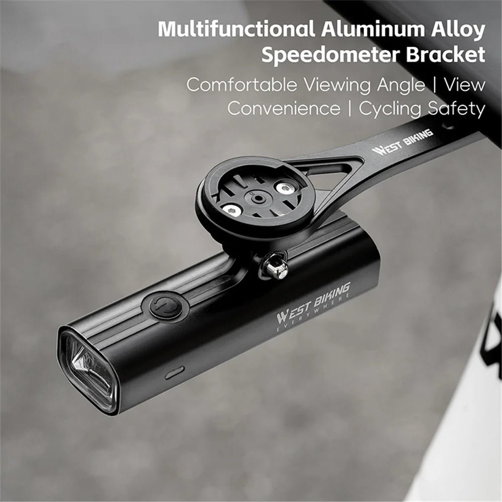 WEST BIKING YP0719401 MTB Bike Speedometer Holder Aluminum Alloy Stopwatch Mount, Adjustable Hollow Style - 3